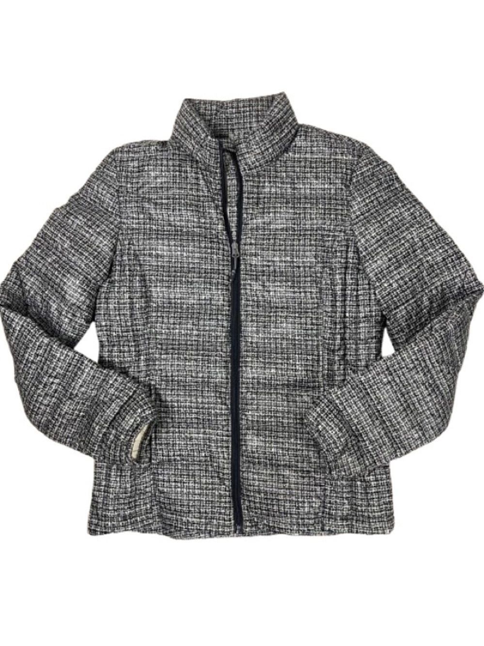 Women’s 32 Degrees Weatherproof Black Plaid Puffer Jacket Size Medium!